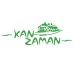 a green logo with a house on it